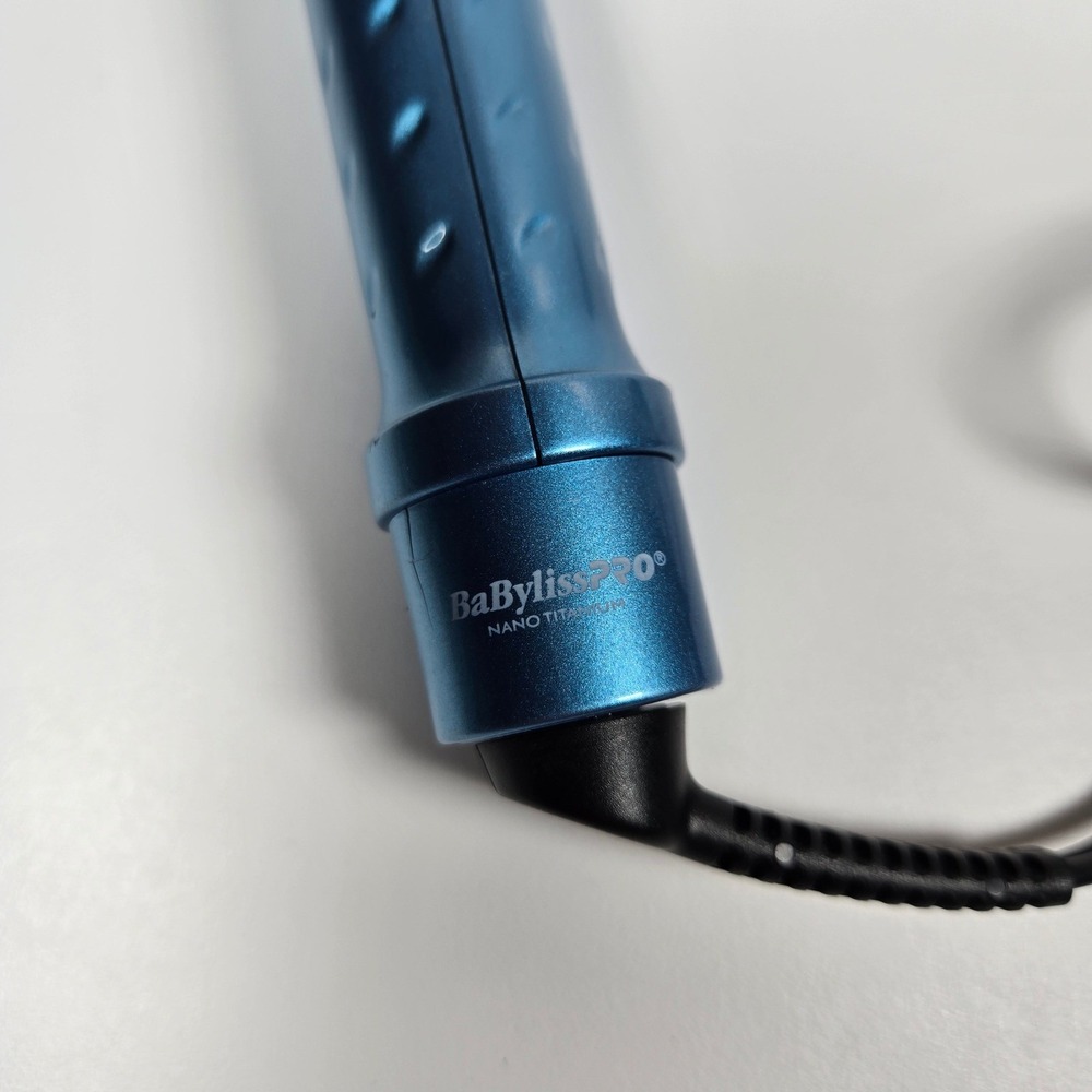 BaBylissPRO Nano Titanium 1" Inch Spring Curling Iron Blue BABNT125SN - Picture 9 of 10